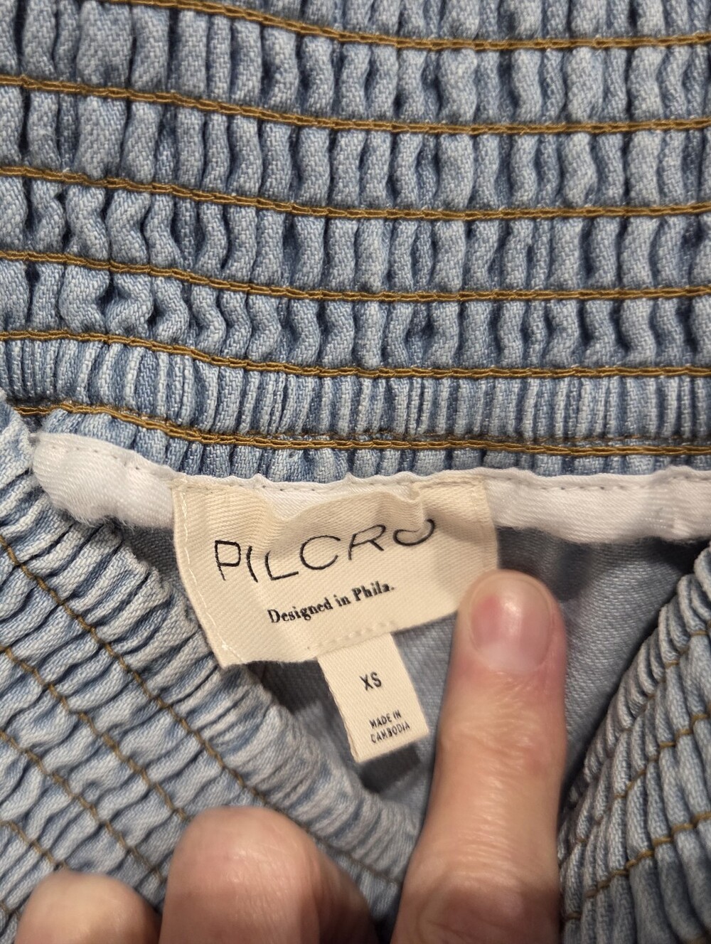 Anthropologie Pilcro Reese Smocked Pull-On Joggers XS NWT - Picture 10 of 11